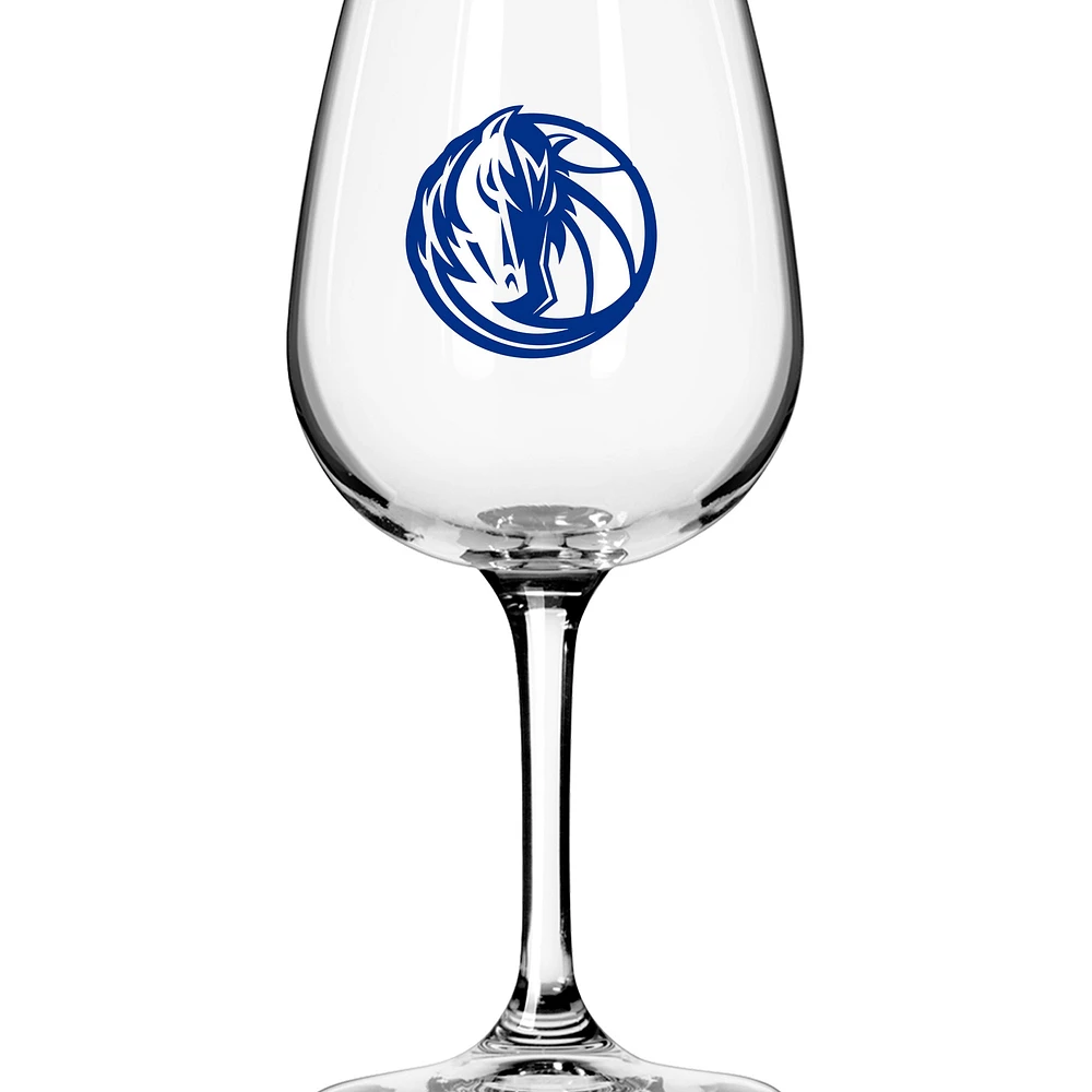 Logo des Mavericks de Dallas 12oz. Verre à vin à pied