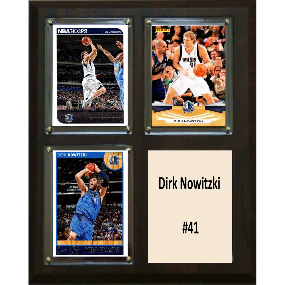 Mitchell & Ness Dirk Nowitzki Dallas Mavericks Blue Hardwood Classics  Off-Court Swingman Jersey