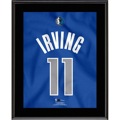 Plaque sublimée en maillot bleu royal # 11 de Kyrie Irving Dallas Mavericks 10,5" x 13"