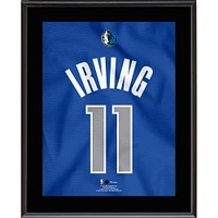 Plaque sublimée en maillot bleu royal # 11 de Kyrie Irving Dallas Mavericks 10,5" x 13"