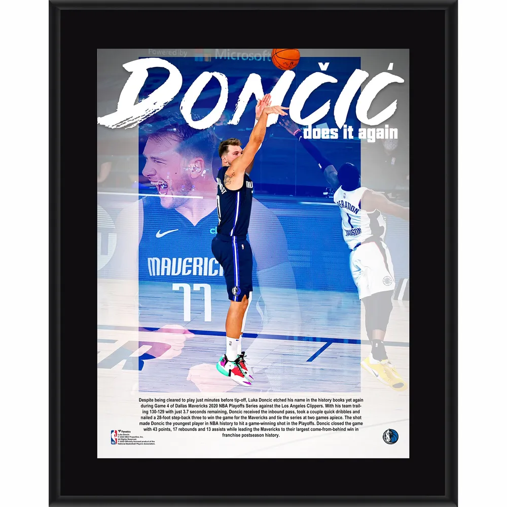 Luka Doncic Dallas Mavericks Fanatics Authentic Autographed 2020