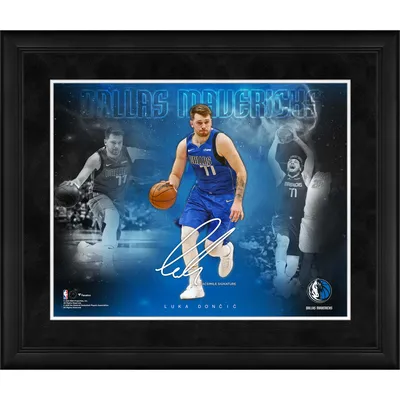 Luka Doncic Dallas Mavericks Fanatics Authentic Facsimile Signature Framed 16" x 20" Stars of the Game Collage