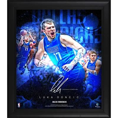 Luka Doncic Dallas Mavericks Fanatics Authentic Framed 15" x 17" Stars of the Game Collage - Facsimile Signature