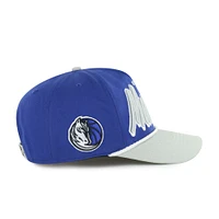 Casquette ajustable Dropshadow Rope Hitch bleu/gris Dallas Mavericks 1947 pour homme