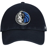 Men's '47 Navy Dallas Mavericks Logo Clean Up Adjustable Hat