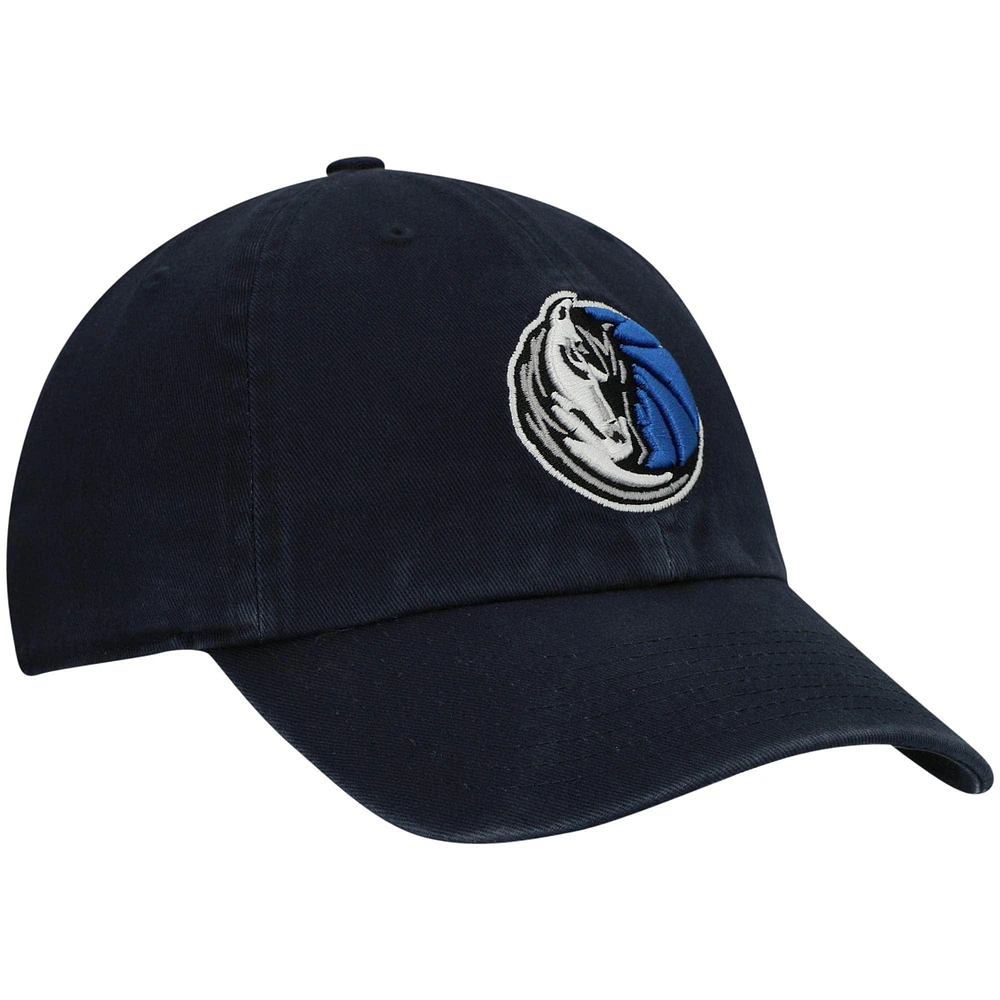 Men's '47 Navy Dallas Mavericks Logo Clean Up Adjustable Hat