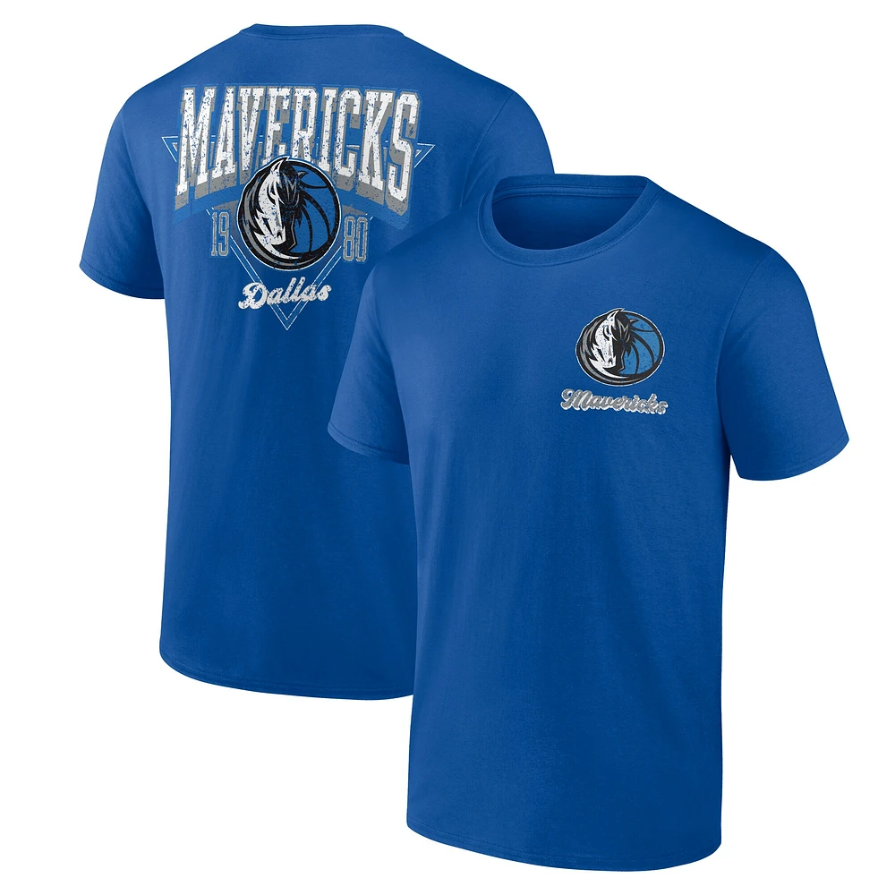 T-shirt bleu Dallas Mavericks Never Over pour homme