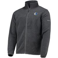 Men's Columbia Dallas Mavericks Heathered Charcoal Flanker Full-Zip Jacket