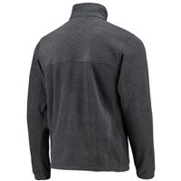 Men's Columbia Dallas Mavericks Heathered Charcoal Flanker Full-Zip Jacket