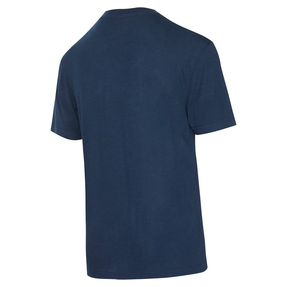 Ensemble de nuit pour homme avec t-shirt et pantalon en flanelle Dallas Mavericks Vector bleu marine/gris Concepts Sport