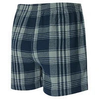 Men's Concepts Sport Navy Dallas Mavericks Region Flannel Boxer Short