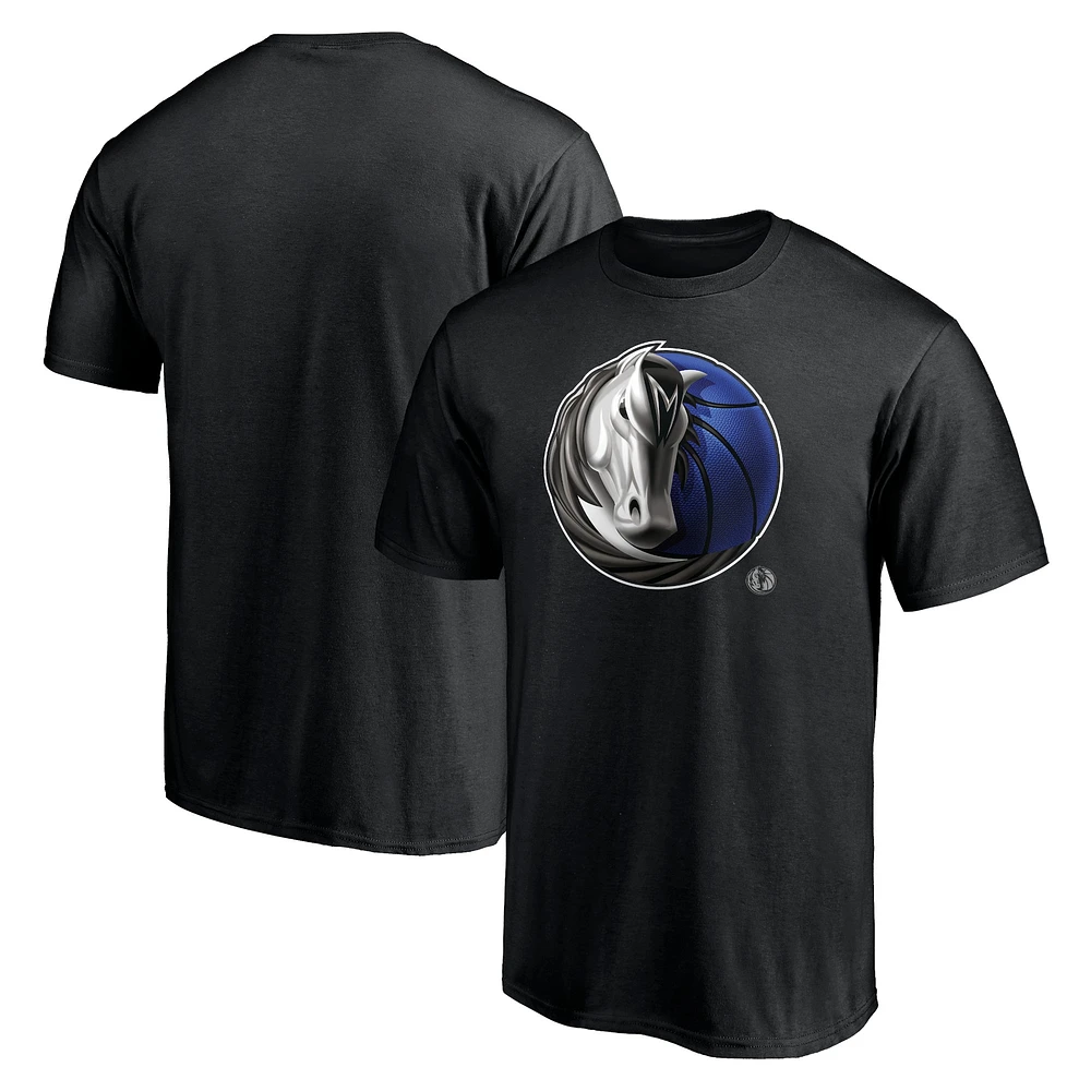 Men's Fanatics Black Dallas Mavericks Midnight Mascot Team T-Shirt