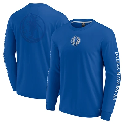 T-shirt à manches longues bleu Dallas Mavericks Elements Strive pour homme