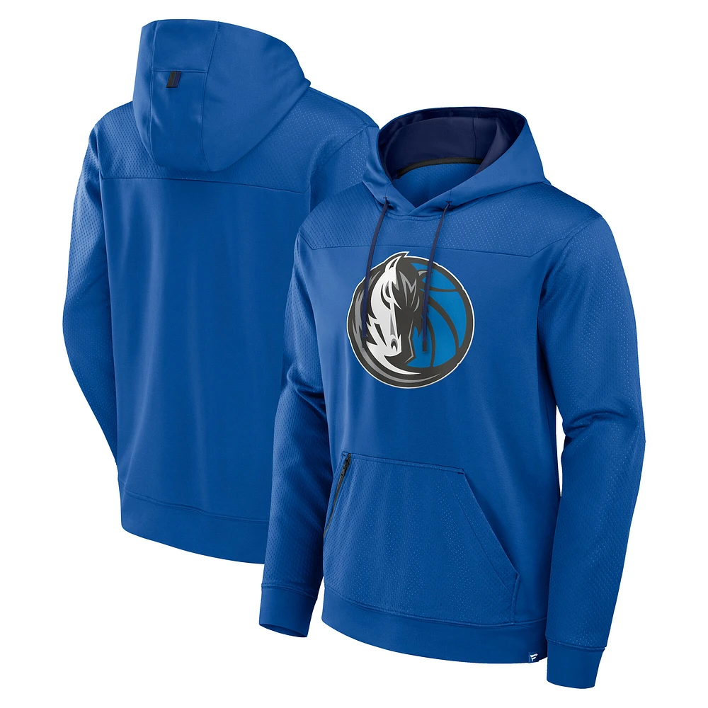 Sweat à capuche bleu Dallas Mavericks Reserve Defender Fanatics pour homme