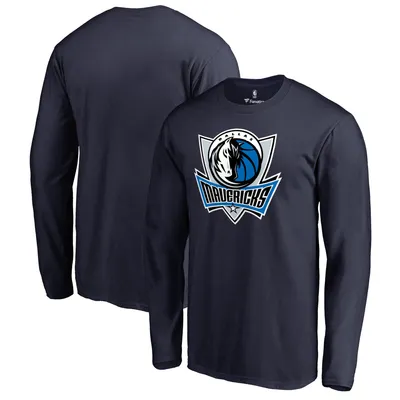 Dallas Mavericks Fanatics Branded Primary Logo Long Sleeve T-Shirt - Navy