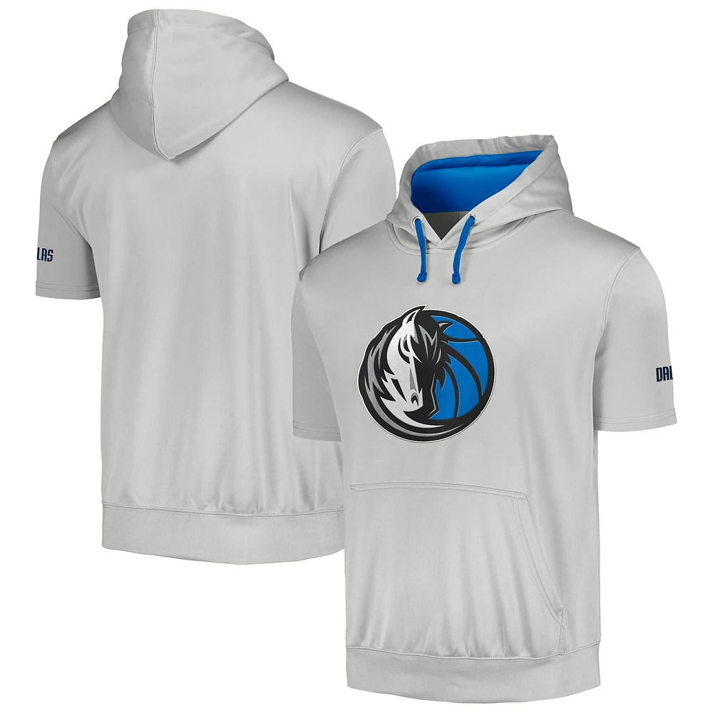 Sweat à capuche avec logo Fanatics Silver Dallas Mavericks Big & Tall pour hommes