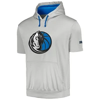 Sweat à capuche avec logo Fanatics Silver Dallas Mavericks Big & Tall pour hommes