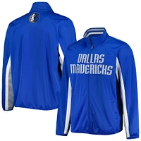 Veste de survêtement à glissière pleine longueur G-III Sports by Carl Banks Dallas Mavericks Contender Wordmark pour homme