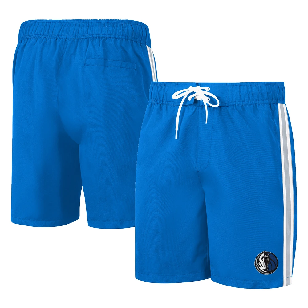 Short de bain G-III Sports by Carl Banks pour homme bleu Dallas Mavericks Sand Beach Volley