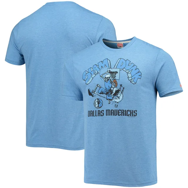 Youth Mitchell & Ness Dirk Nowitzki Heathered Gray Dallas Mavericks  Hardwood Classics King of the Court Player T-Shirt