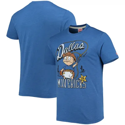 Dallas Mavericks Homage NBA x Rugrats Tri-Blend T-Shirt - Blue
