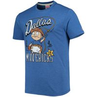 Men's Homage Blue Dallas Mavericks NBA x Rugrats Tri-Blend T-Shirt