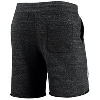 Men's Homage Charcoal Dallas Mavericks Primary Logo Tri-Blend Sweat Shorts