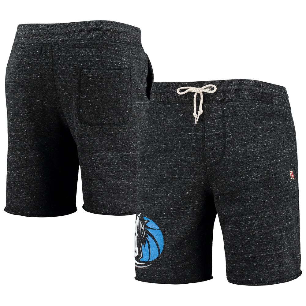 Men's Homage Charcoal Dallas Mavericks Primary Logo Tri-Blend Sweat Shorts