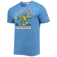 T-shirt triple mélange Hommage Royal Dallas Mavericks NBA x Teenage Mutant Ninja Turtles pour homme