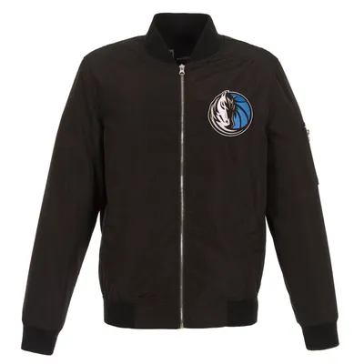 Dallas Mavericks JH Design Lightweight Nylon Full-Zip Bomber Jacket