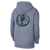 Sweat à capuche gris Jordan Brand Dallas Mavericks Courtside Statement Edition pour homme