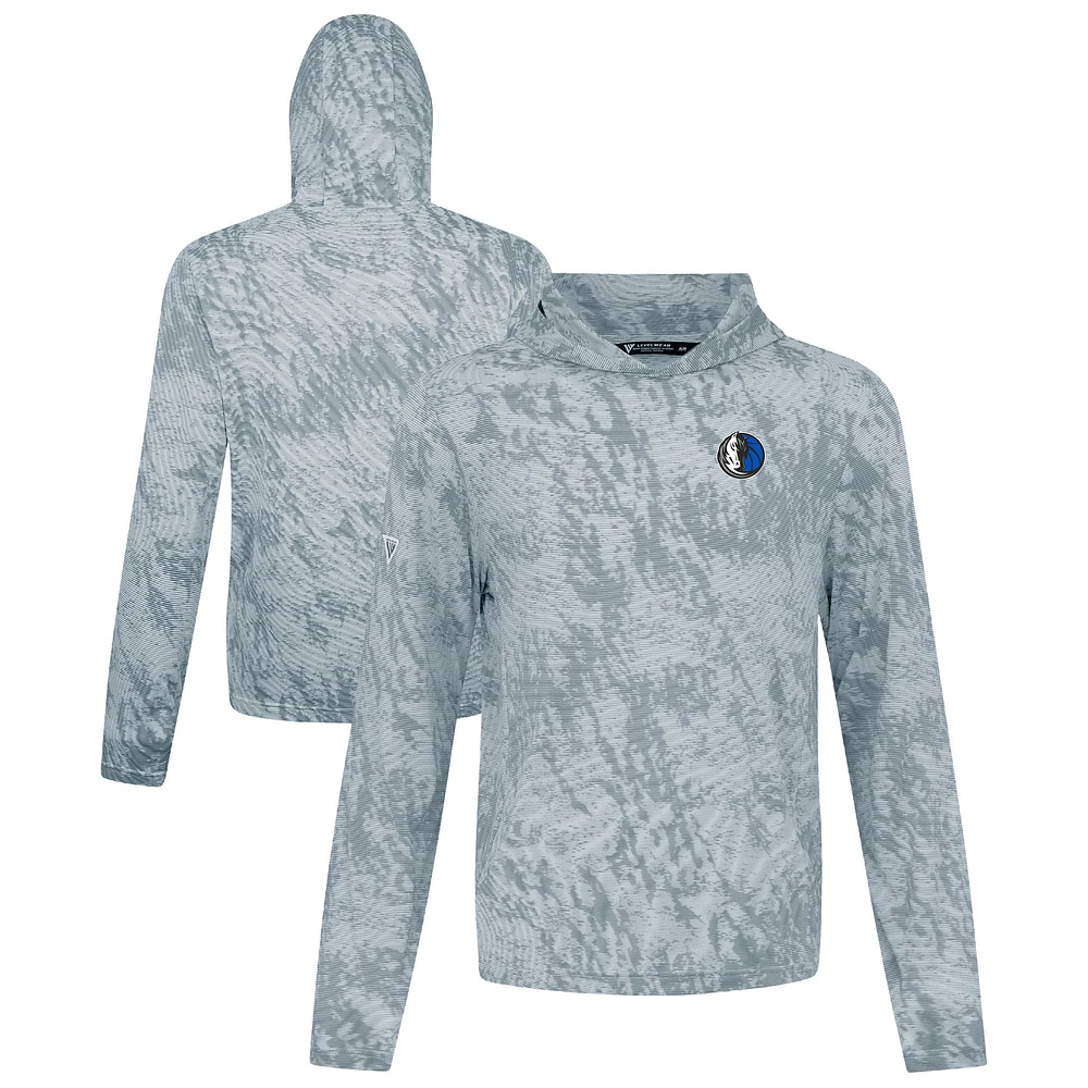 Men's Levelwear Heather Gray Dallas Mavericks Platform Pullover Hoodie