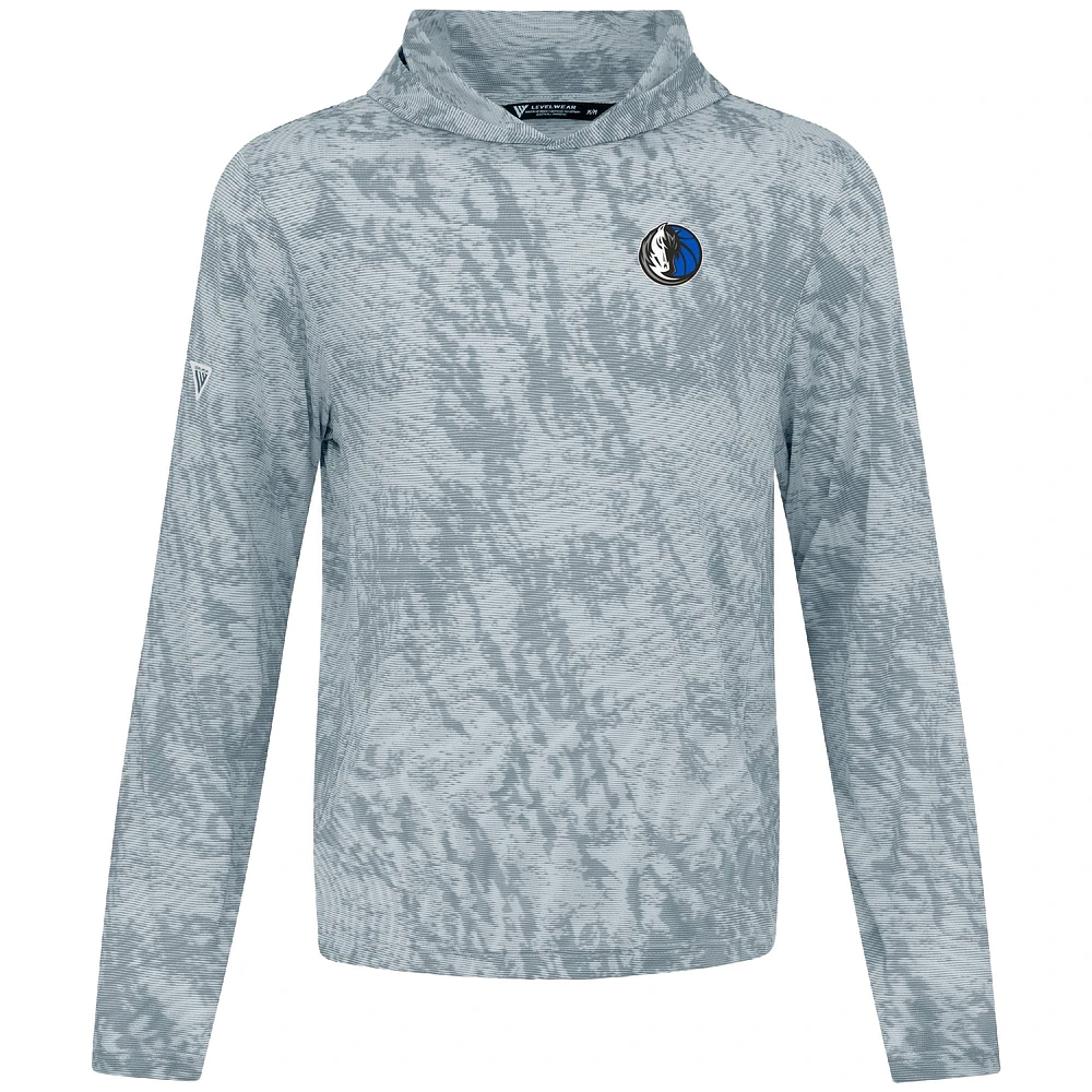 Men's Levelwear Heather Gray Dallas Mavericks Platform Pullover Hoodie