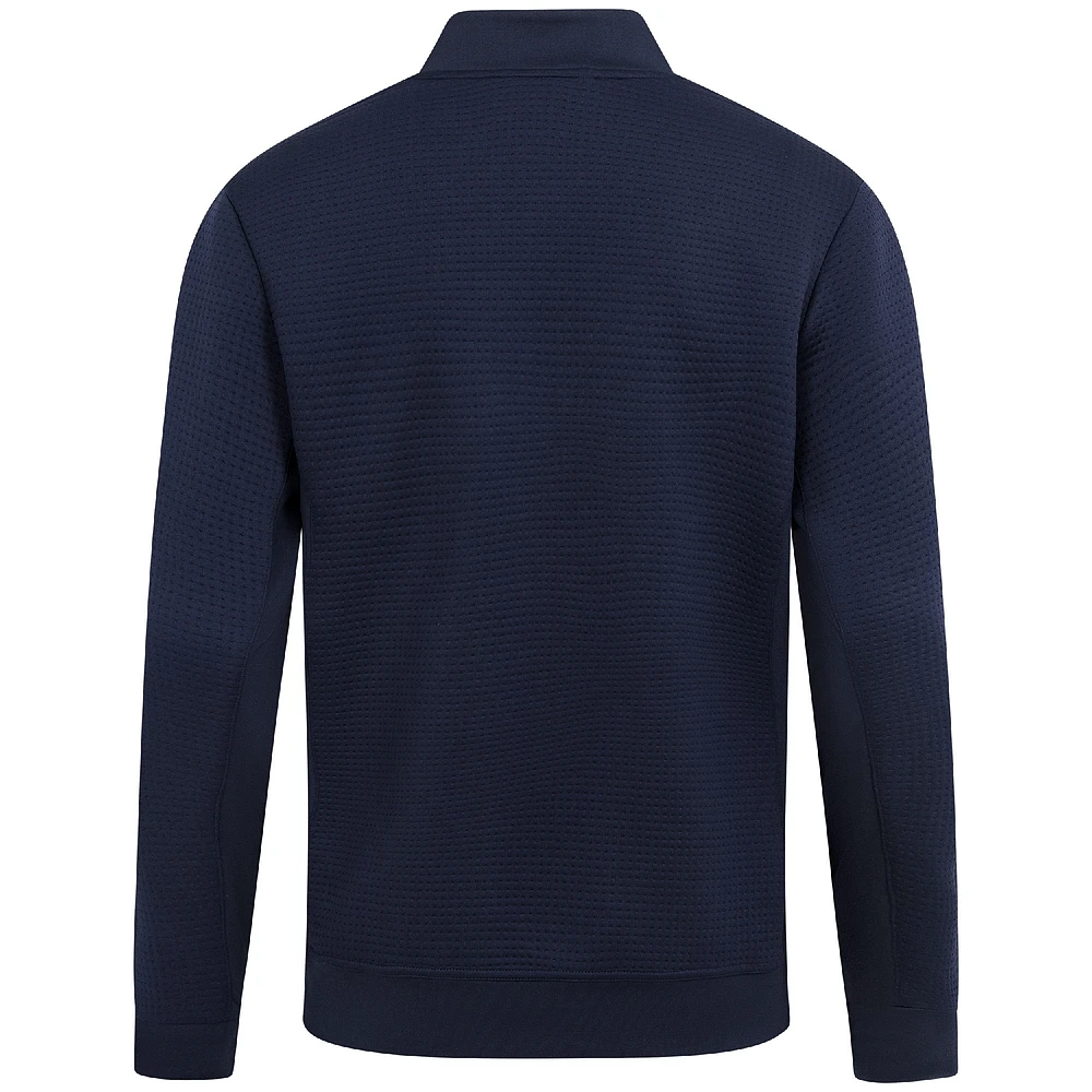 Men's Levelwear  Navy Dallas Mavericks Accolade Cushion Quarter-Zip Pullover