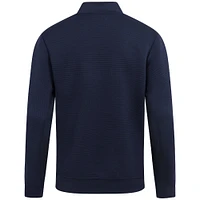 Men's Levelwear  Navy Dallas Mavericks Accolade Cushion Quarter-Zip Pullover