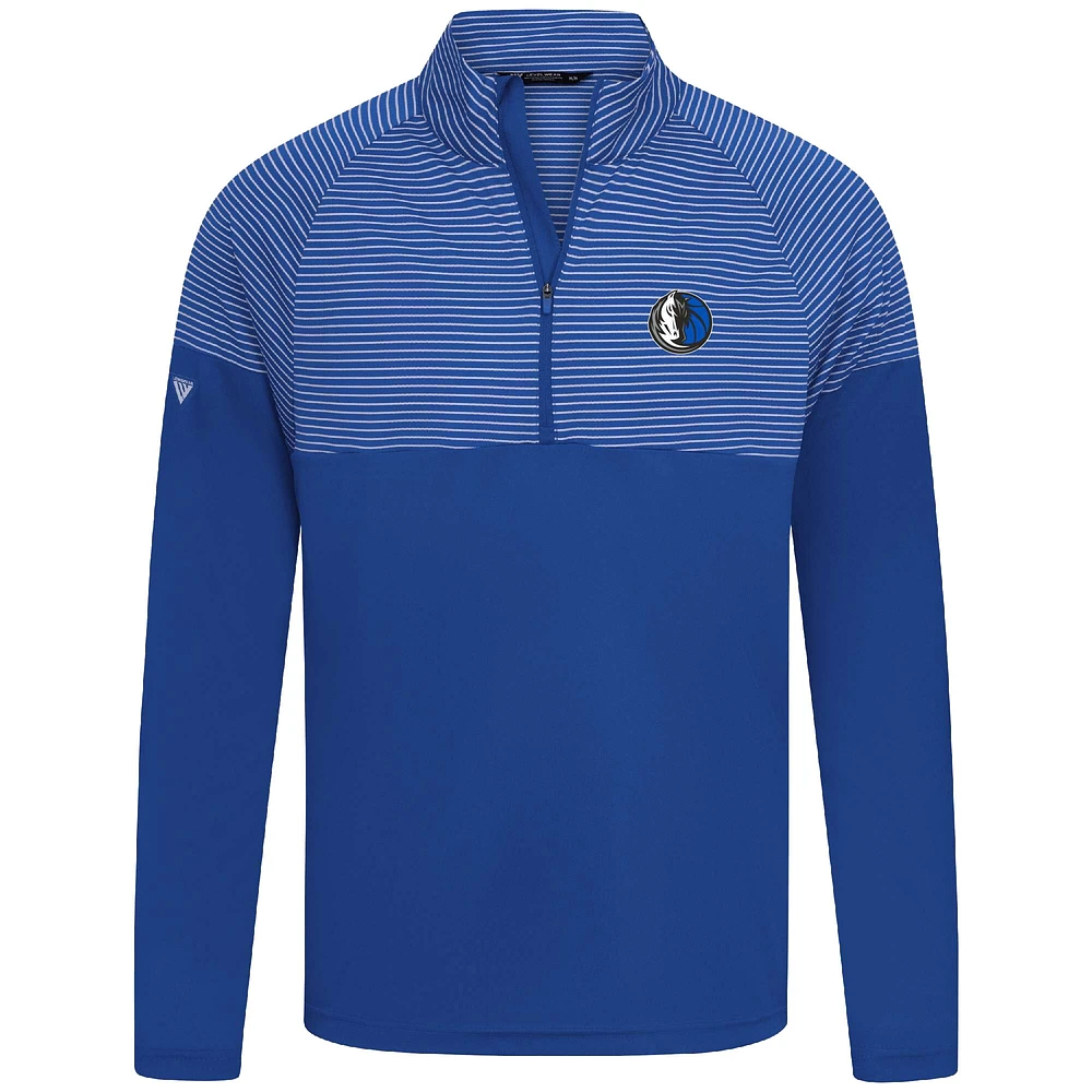 Haut à glissière quart de tour rayures classiques pour homme Levelwear Royal Dallas Mavericks