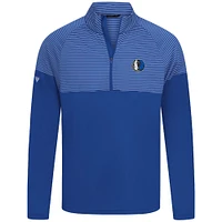 Haut à glissière quart de tour rayures classiques pour homme Levelwear Royal Dallas Mavericks