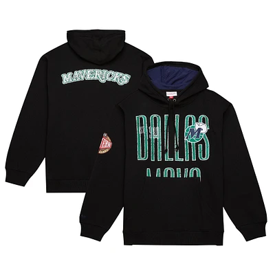 Sweat à capuche noir Mitchell & Ness Dallas Mavericks Hardwood Classics OG 2.0 pour hommes