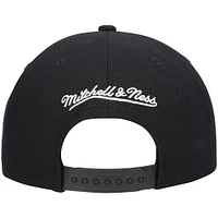 Men's Mitchell & Ness Black Dallas Mavericks Hardwood Classics Script 2.0 Snapback Hat