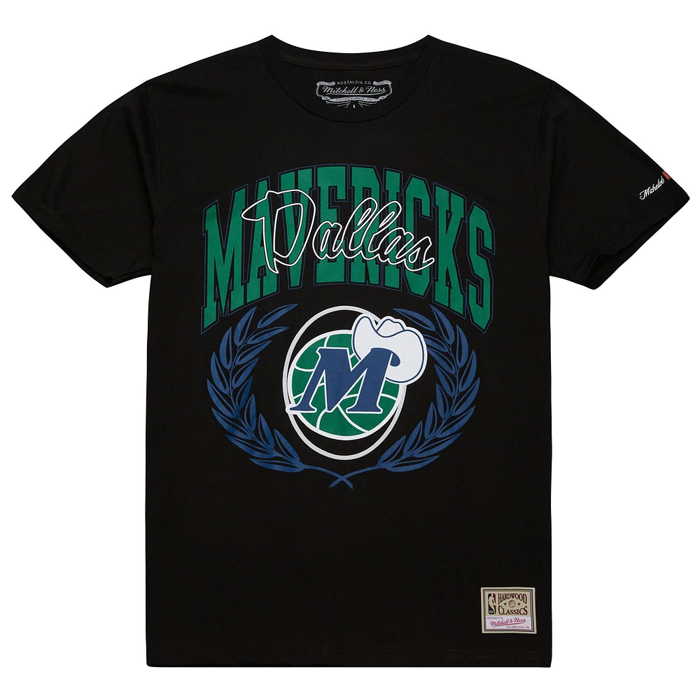 Men's Mitchell & Ness Black Dallas Mavericks NBA x Michelob Ultra Rewind II T-Shirt