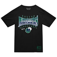 Men's Mitchell & Ness  Black Dallas Mavericks Worldwide Collection Glow Up T-Shirt