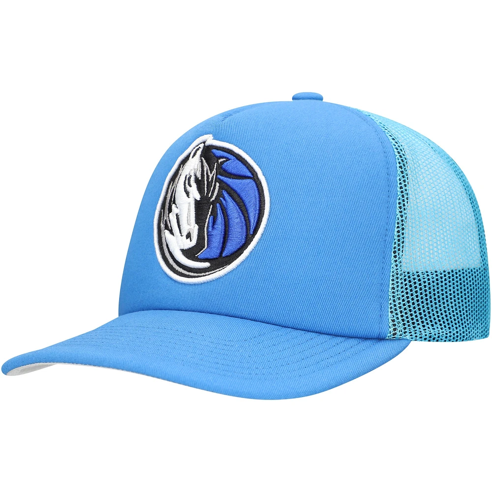 Casquette réglable bleue Mitchell & Ness Dallas Mavericks Core Evergreen OTC Trucker pour hommes