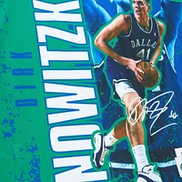 Débardeur pour homme Mitchell & Ness Dirk Nowitzki bleu Dallas Mavericks Hardwood Classics Player Burst