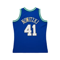 Men's Mitchell & Ness Dirk Nowitzki Royal Dallas Mavericks 1998-2019 Hardwood Classics Swingman Jersey