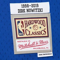 Men's Mitchell & Ness Dirk Nowitzki Royal Dallas Mavericks 1998-2019 Hardwood Classics Swingman Jersey