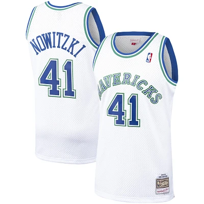 Maillot Swingman Mitchell & Ness Dirk Nowitzki Dallas Mavericks 1998/99 Hardwood Classics pour hommes