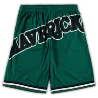 Men's Mitchell & Ness Black Houston Rockets Big & Tall Hardwood Classics Big Face 2.0 Shorts