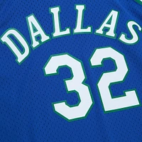 Maillot Mitchell & Ness Jamal Mashburn Dallas Mavericks 2001/02 Hardwood Classics Swingman pour homme, bleu