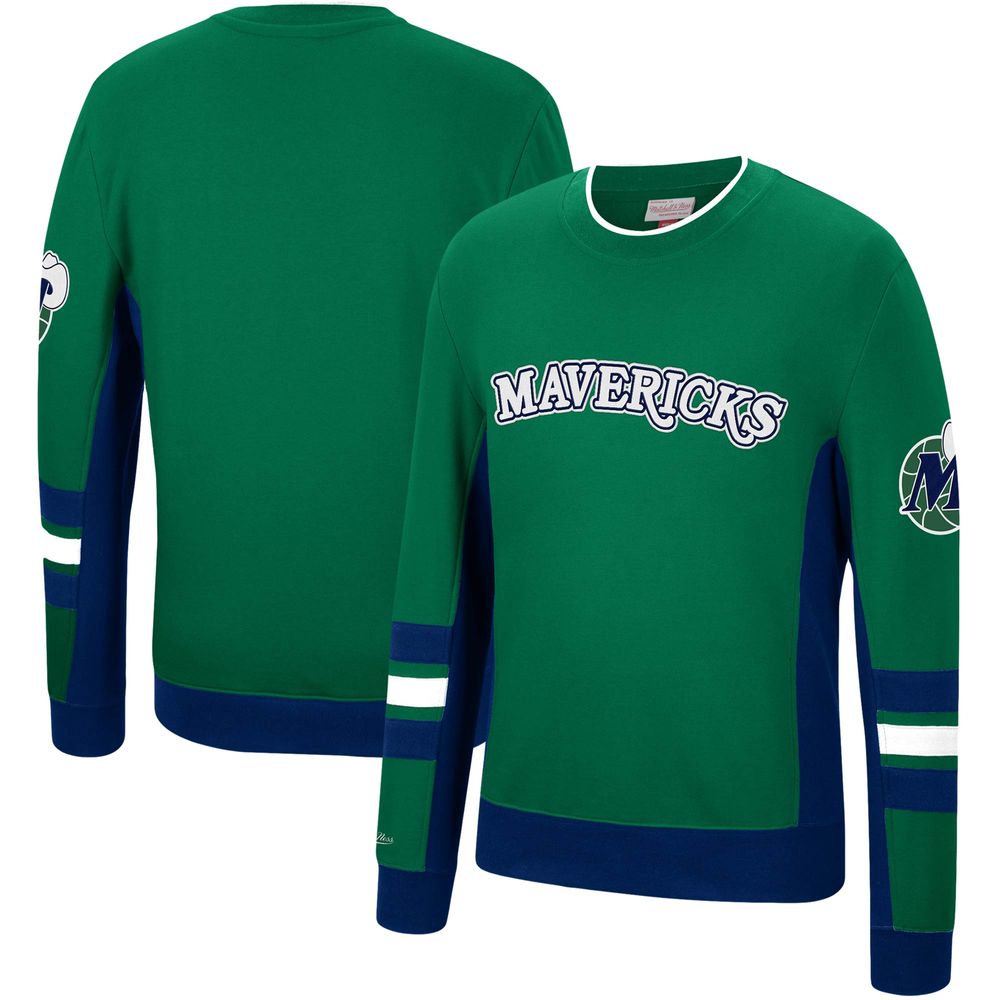 Men's Mitchell & Ness Green Dallas Mavericks Hardwood Classics Big