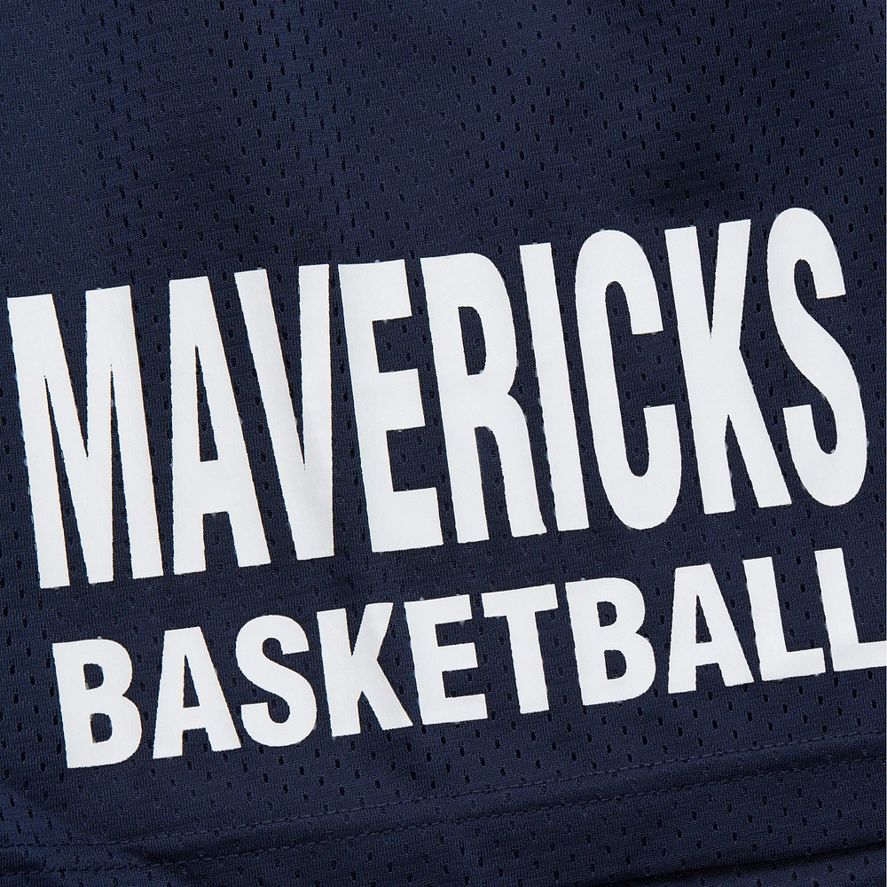 Men's Mitchell & Ness Navy Dallas Mavericks Hardwood Classics Gameday Mesh Shorts